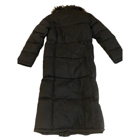 Danny Roberts Womеns Down Puffer Coat Black Faux Fur Trim Size L New - Picture 3 of 8